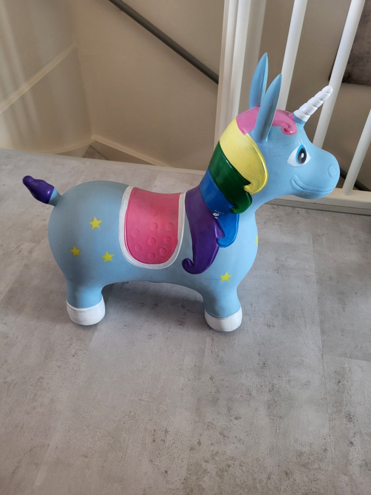 Unicorn hobbel springpaard, zo goed als nieuw, Ophalen of Verzenden, Zo goed als nieuw, Overige typen