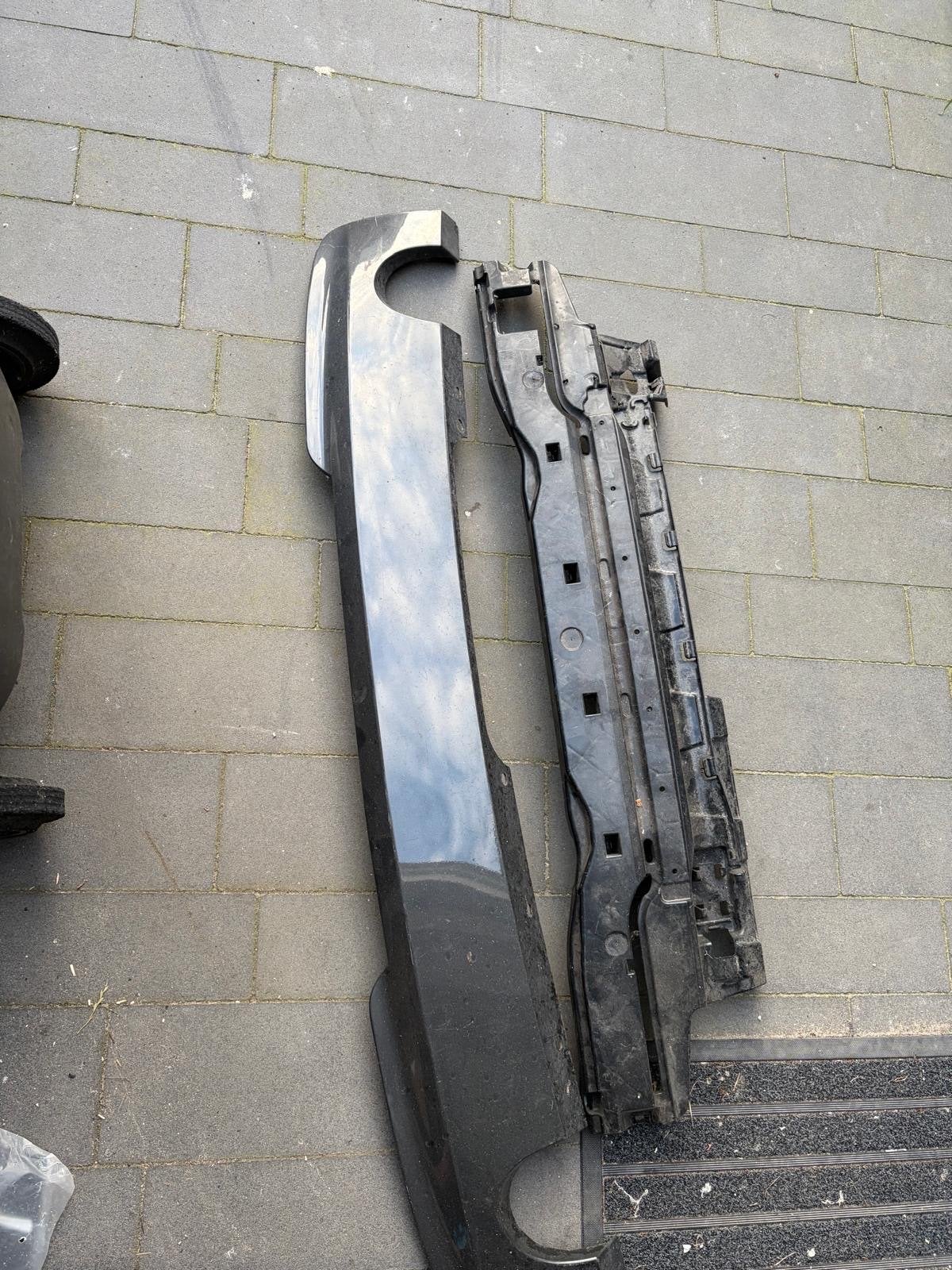 Bumper BMW 5 Serie - Binnen en buitenbumper metallic grijs, Ophalen, Voor, BMW, Bumper