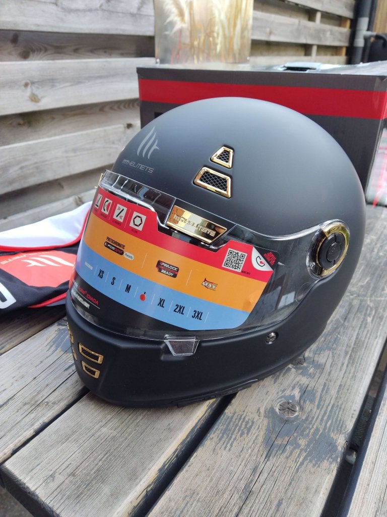 Scooterhelm integraal MT Jarama SV Solid mat zwart/goud L, Info@jynkx.com, Jynkx, Nieuw, Ophalen of Verzenden