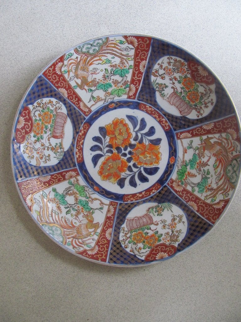 Traditioneel Imari Japans porseleien bord, Antiek en Kunst, Ophalen
