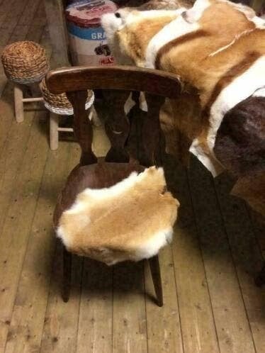 Konijnenvachten , konijnenvellen decoratie, dierenhuiden, Huis en Inrichting, Ophalen, Nieuw