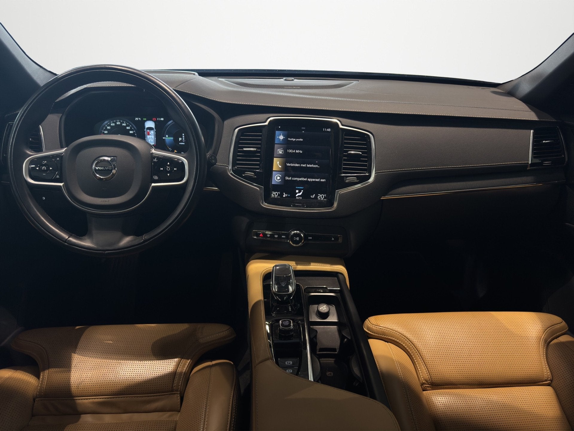 Volvo XC90 T8 Aut Inscription ACC Panodak Luxe-interieur 390, Gebruikt, 4 cilinders, Blauw, 7 stoelen