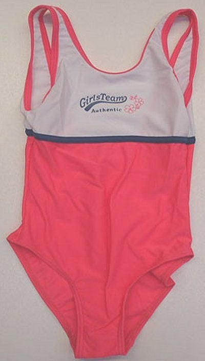 Badpak roze/wit maat 98 *NIEUW* (4163) a, Kinderen en Baby's, Kinderkleding | Maat 98, Ophalen of Verzenden, Nieuw, Meisje, Sport- of Zwemkleding