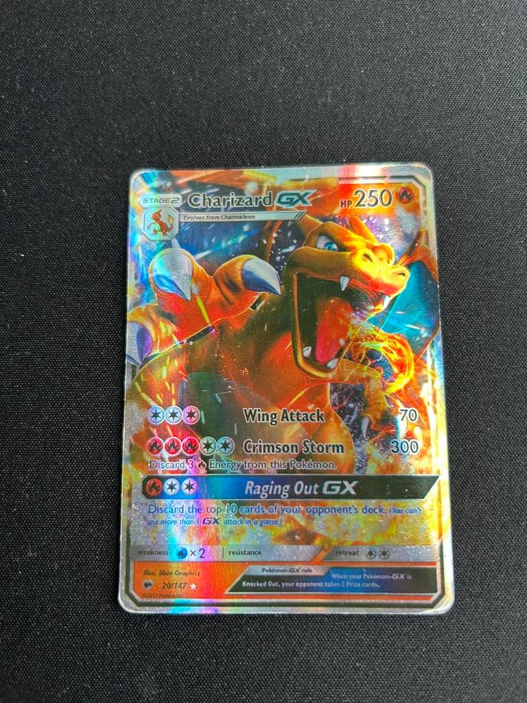 Charizard Pokemon Kaart, Ophalen, Gebruikt, Losse kaart, Foil