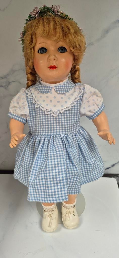 Oud popje 46cm, Verzamelen, Poppen, Ophalen of Verzenden, Gebruikt, Pop