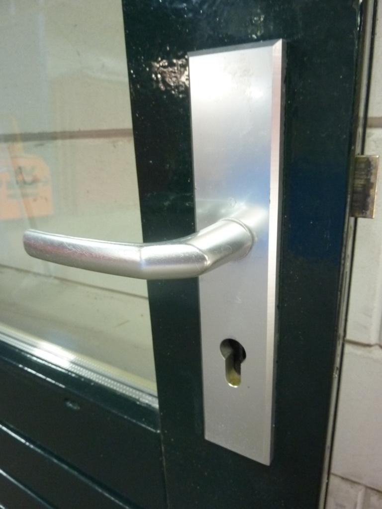 Zware hardhouten buitendeur / achterdeur 93x231,5 + isoglas, Doe-het-zelf en Verbouw, Deuren en Horren, Ophalen, 80 tot 100 cm