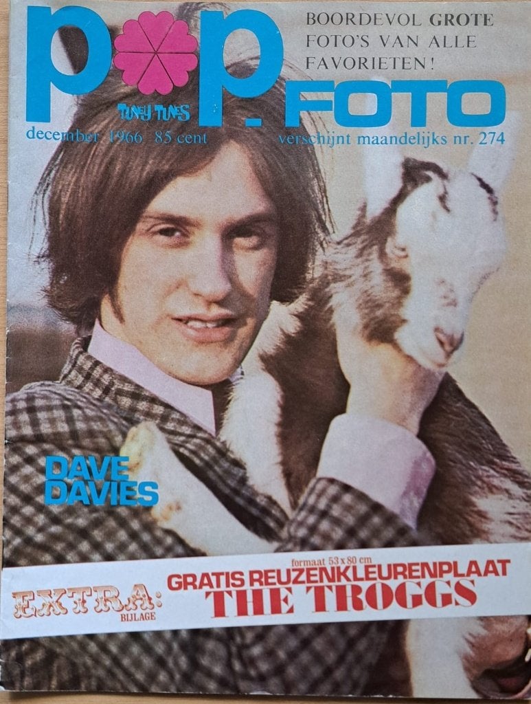 Popfoto December 1966 - ZELDZAAM!, Ophalen of Verzenden, 1960 tot 1980, Nederland, Tijdschrift