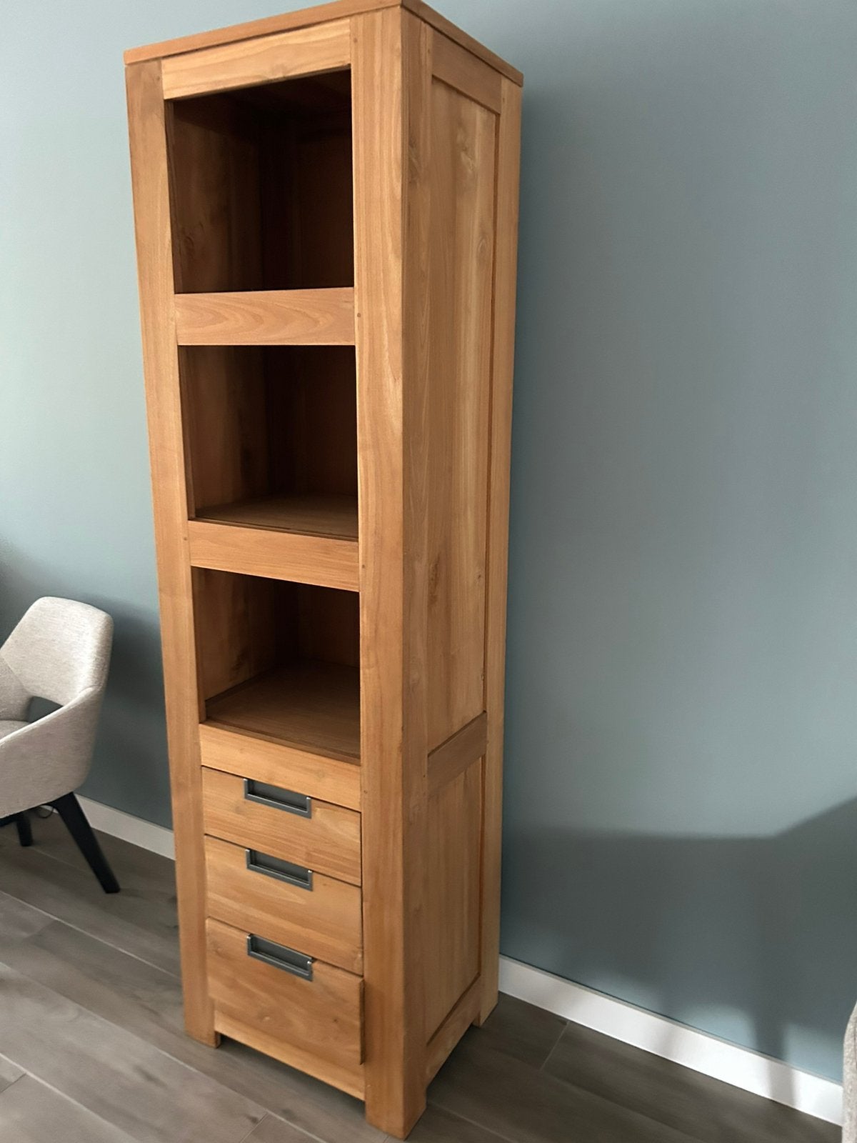 Teakhouten kast (nog 1 over), Ophalen, Gebruikt, 200 cm of meer, Teakhout