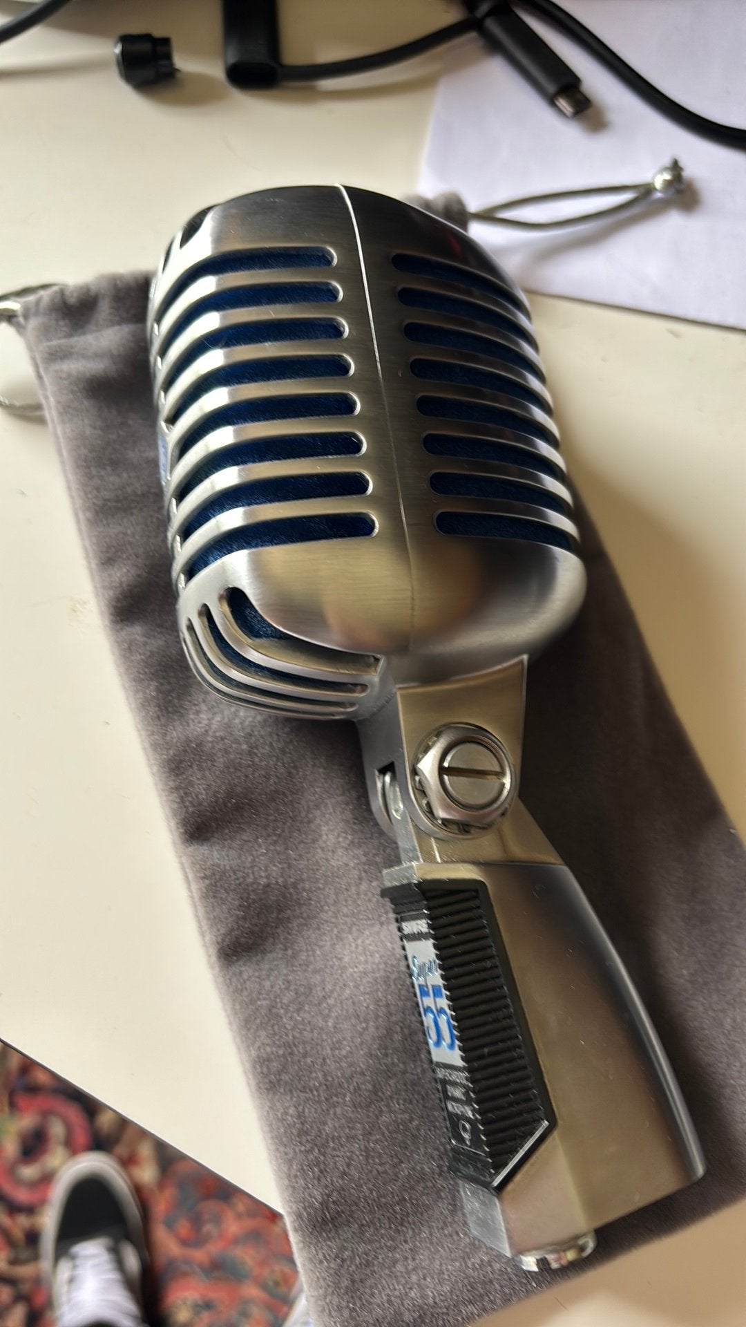 Shure super 55 microfoon in nieuwstaat nooit gebruikt!, Ophalen of Verzenden, Zo goed als nieuw