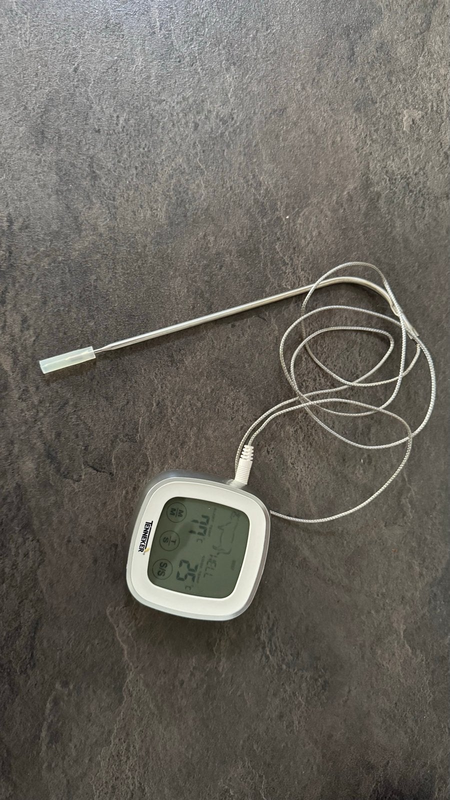 Digitale Vleesthermometer met Probe - Tenneker, Ophalen of Verzenden, Zo goed als nieuw