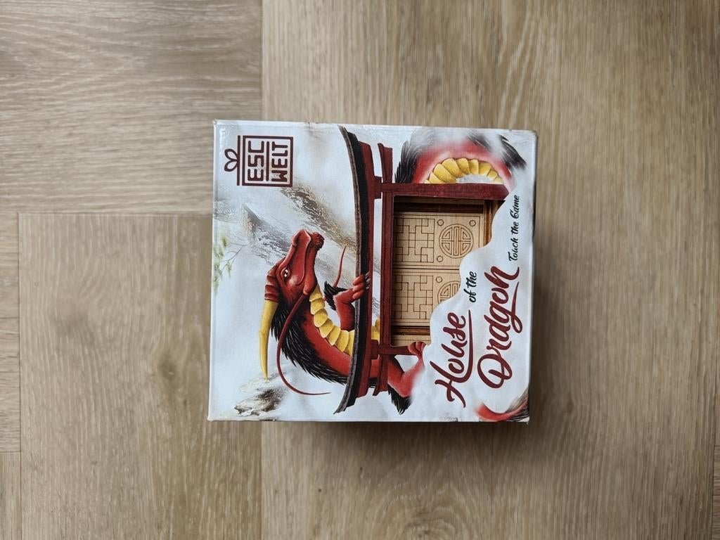 Houten escaperoom/puzzel: EscapeWelt House of the Dragon, Ophalen of Verzenden, Minder dan 500 stukjes, Zo goed als nieuw, Rubik's of 3D-puzzel