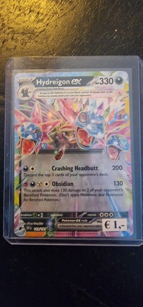 Hydreigon EX 119/124 - Pokémon Kaart, Ophalen, Zo goed als nieuw, Losse kaart