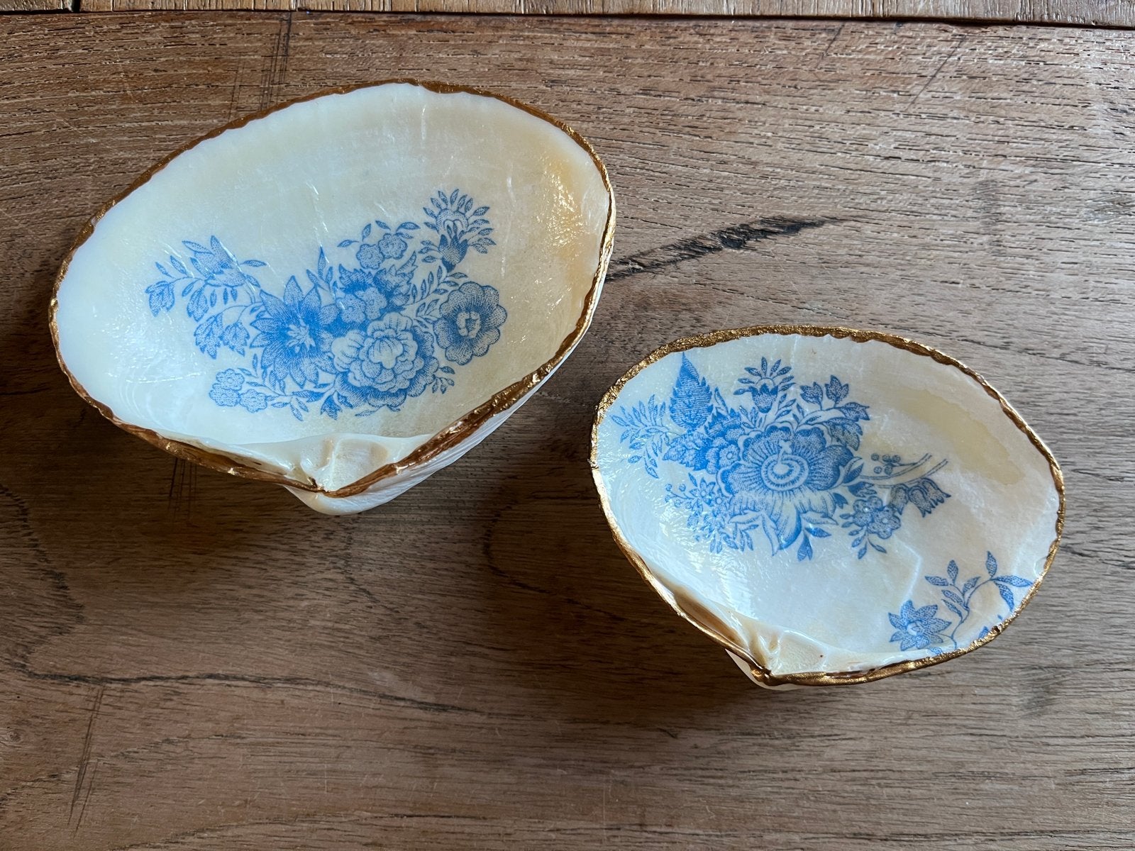 Decoratieve Schelpen met Decoupage Techniek, Meerkleurig, Overige stijlen, Nieuw, Ophalen of Verzenden
