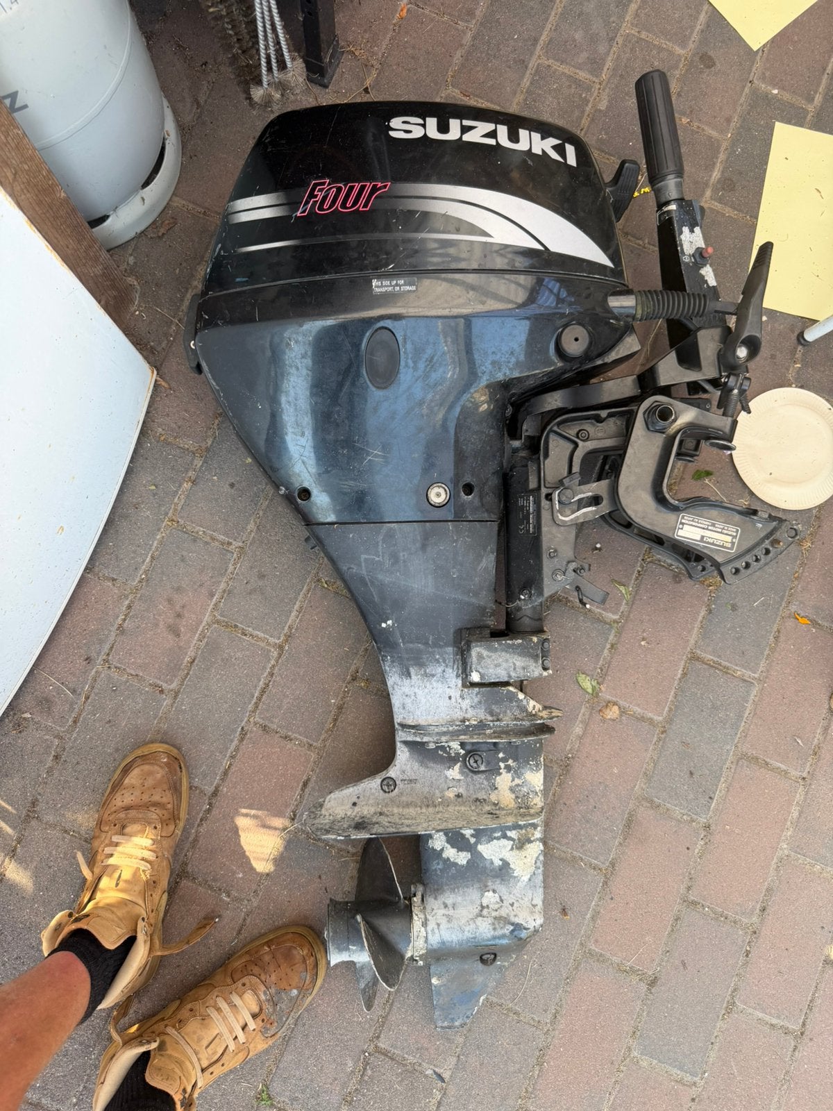 Suzuki 9.9 4 takt, Ophalen, Zo goed als nieuw, Benzine