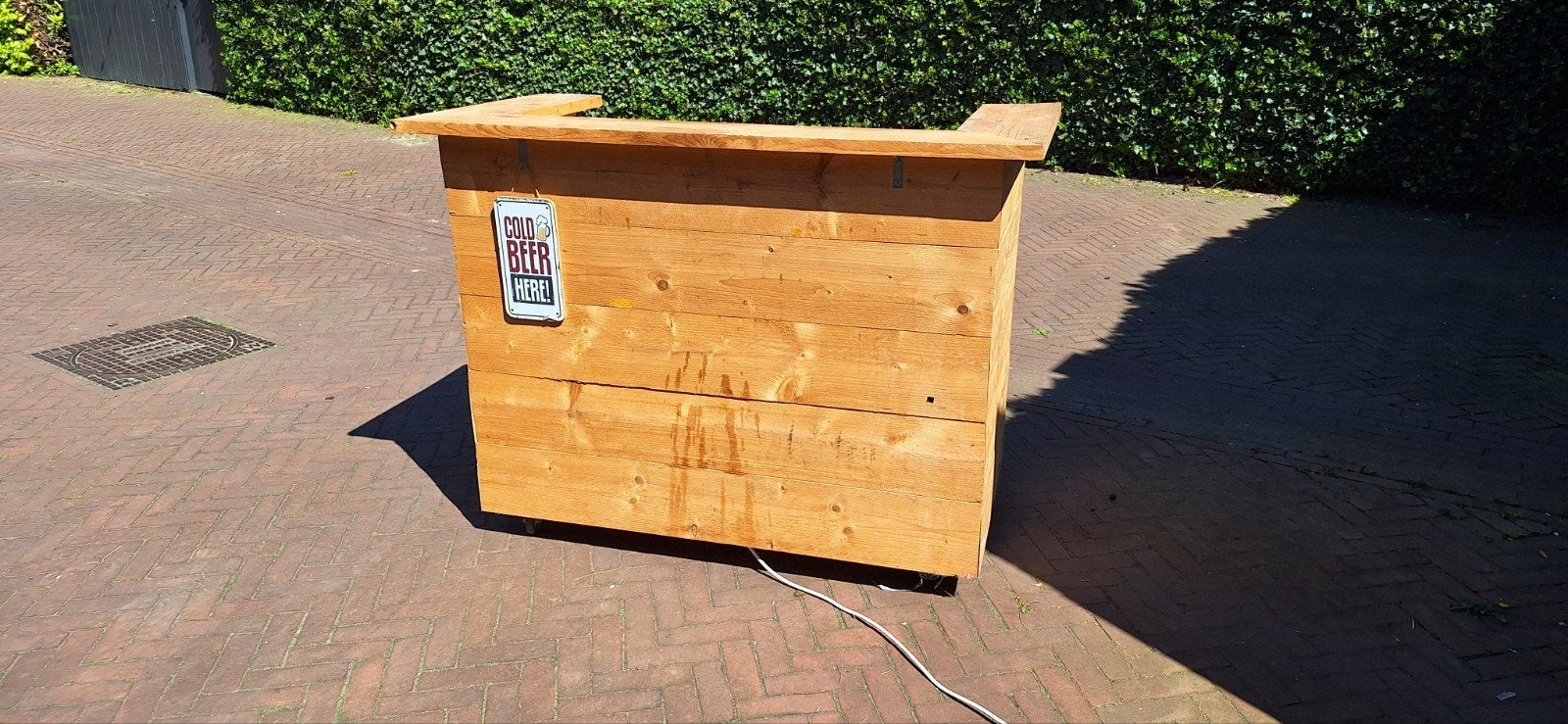 Bar op wielen, steigerhout, Witgoed en Apparatuur, Koelkasten en IJskasten, Ophalen, Zonder vriesvak