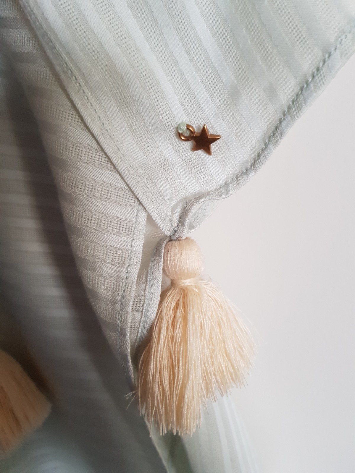 Des Petite Hauts mintgroene viscose/ katoenen sjaal, Des Petits Hauts, Ophalen of Verzenden, Nieuw, Sjaal