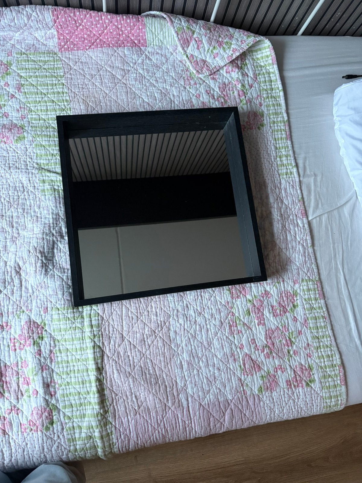 Spiegel zwart, Ophalen, Minder dan 50 cm, Zo goed als nieuw, Minder dan 100 cm