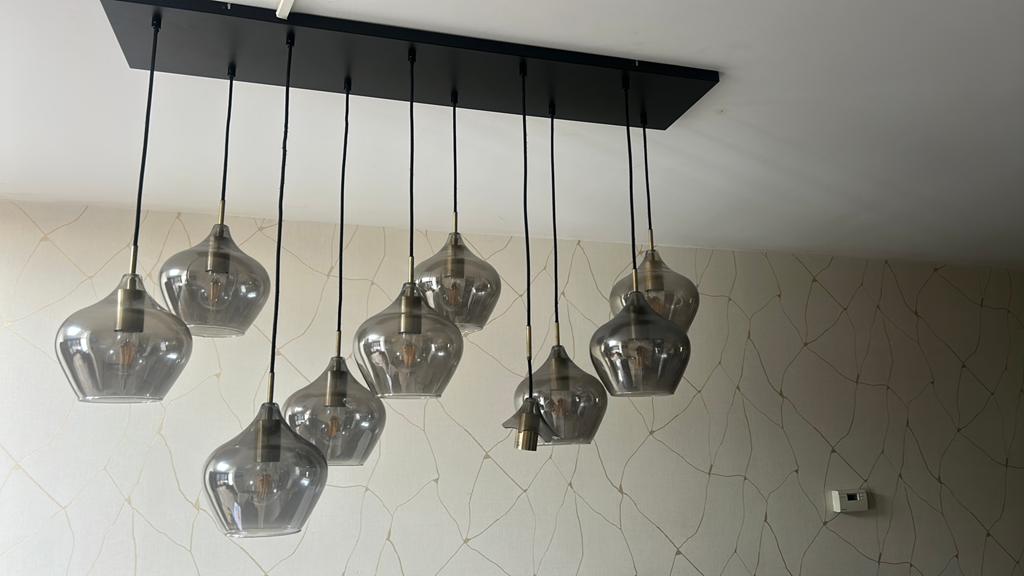 Light and living lamp rakel hanglamp, 50 tot 75 cm, Ophalen of Verzenden, Modern, Glas