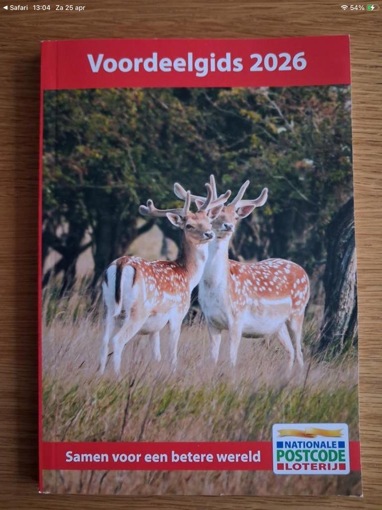 Korting! Voordeelbonnen Postcodeloterij voordeelgids 2026., Drie personen of meer, Kortingsbon, Overige typen