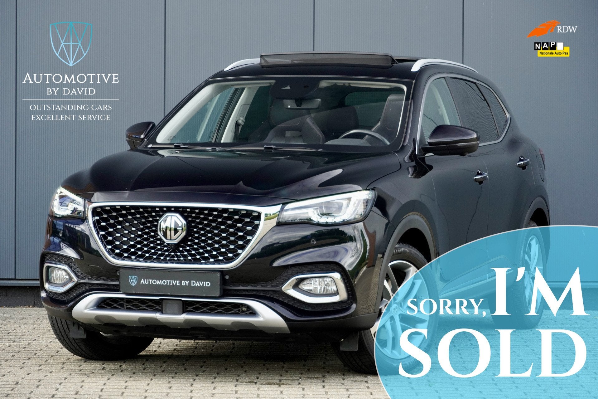 MG EHS 1.5 TGDI 258 pk LUXURY HYBRID AUTOMAAT / PANORAMADAK, Auto's, Dealer onderhouden, Gebruikt, 4 cilinders, Zwart