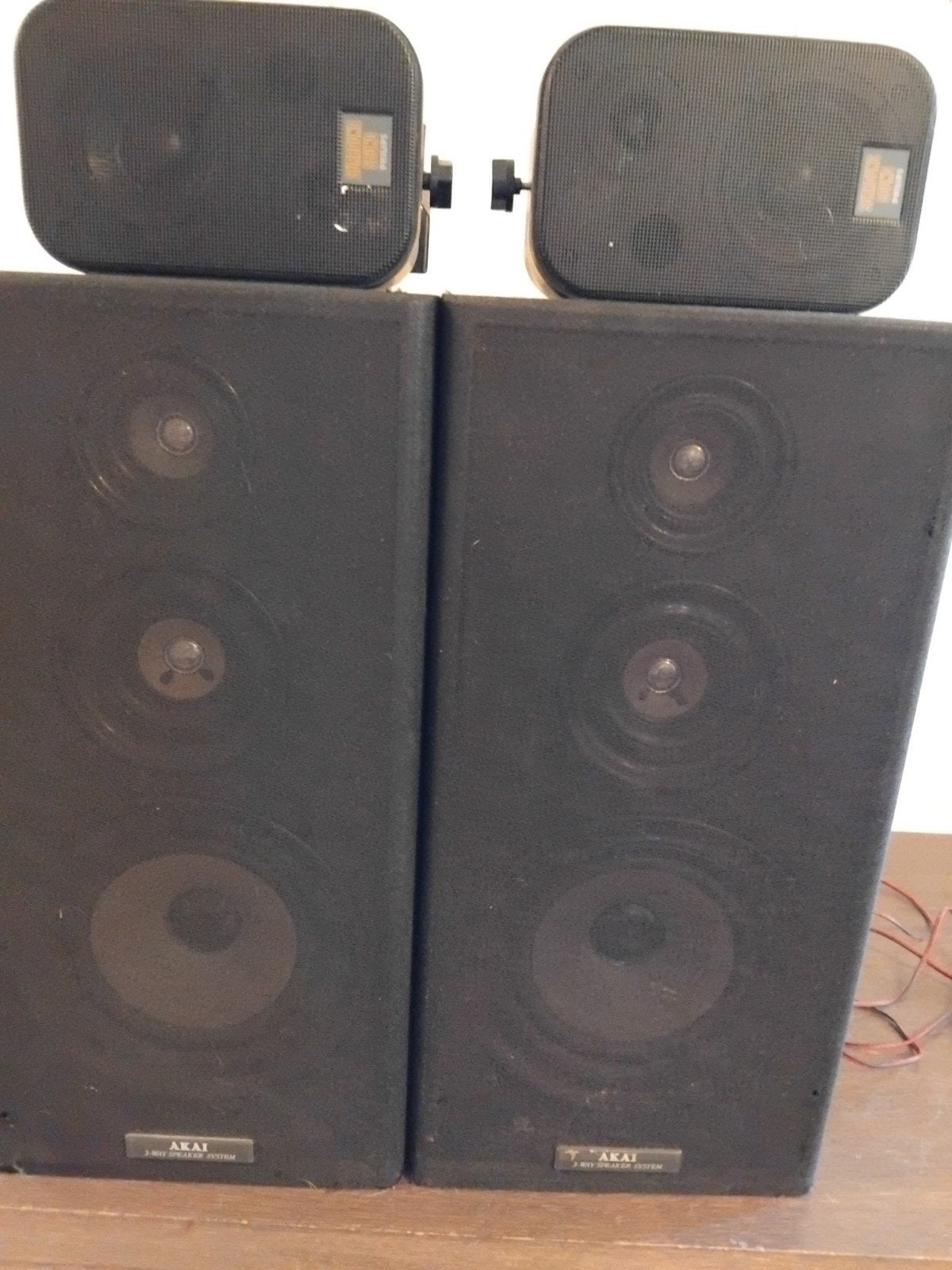 Philips 2-weg en Akai 3-weg speakerset, Audio, Tv en Foto, Luidsprekers, Ophalen