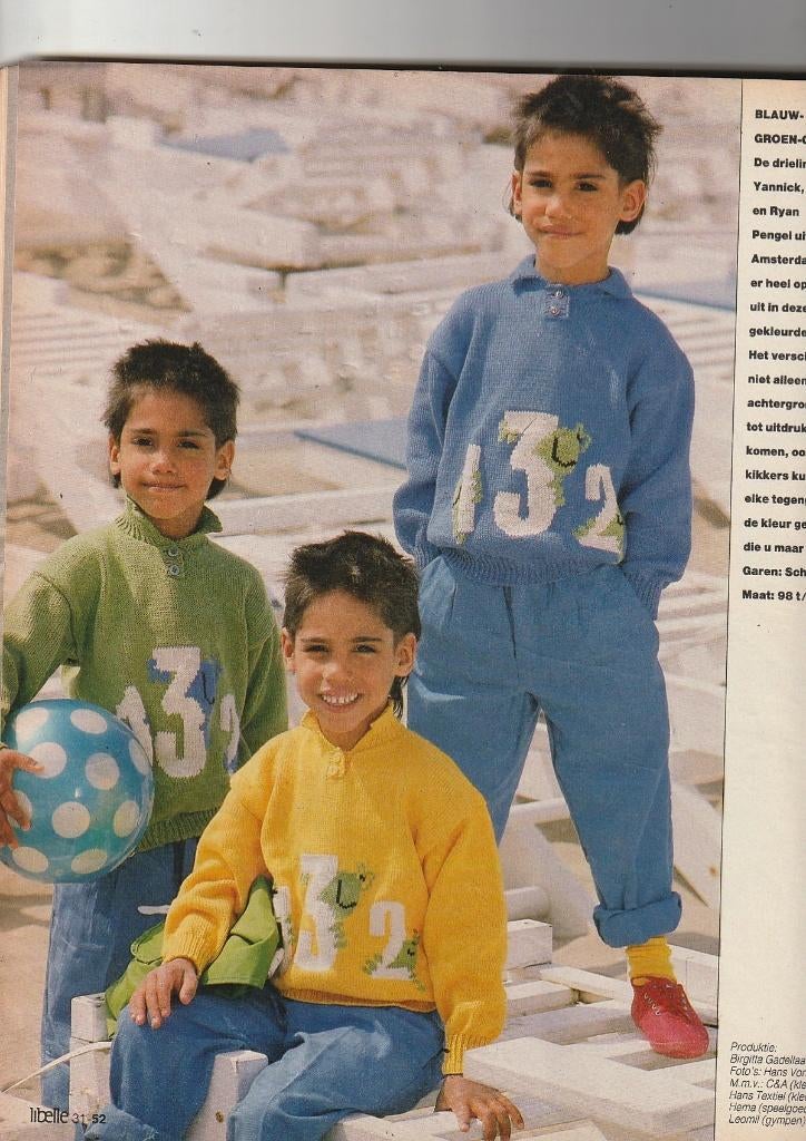 Vintage knipsel 1986 Kindermode voor meerlingen, Verzamelen, Verzenden, Overige typen