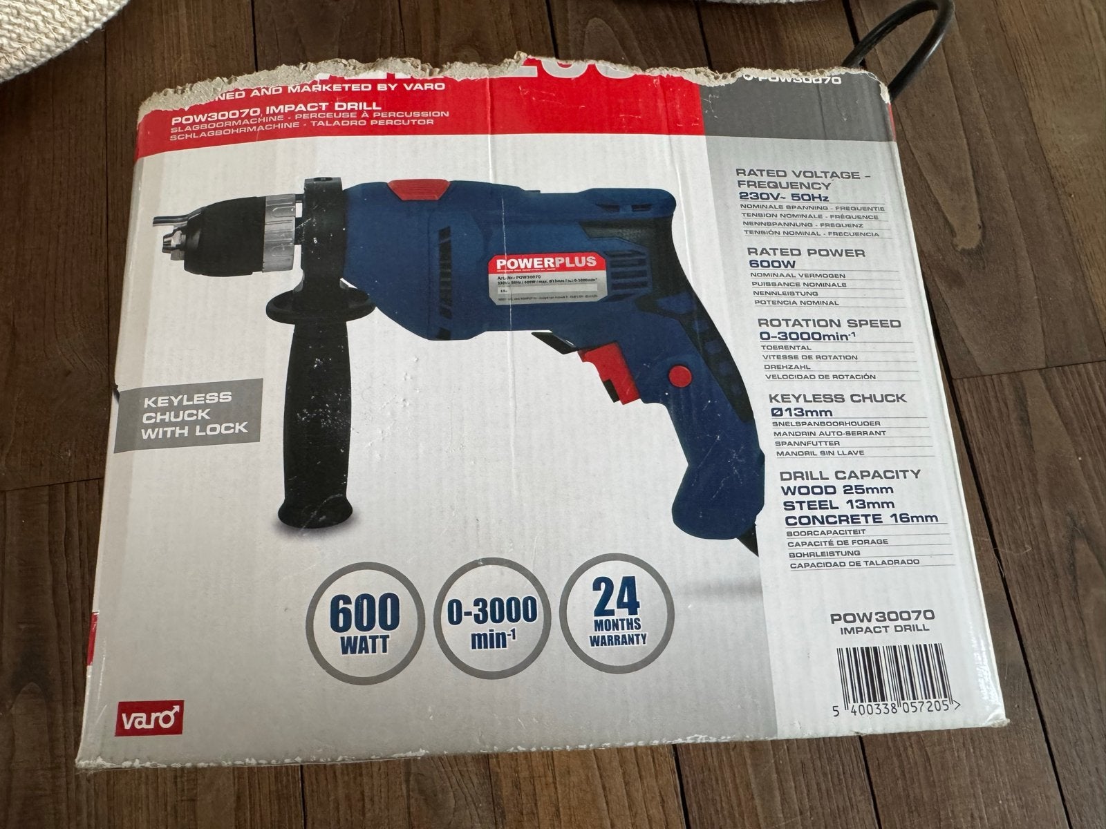 Klopboormachine 600W Powerplus, 600 watt of meer, Nieuw, Klopboormechanisme, Ophalen