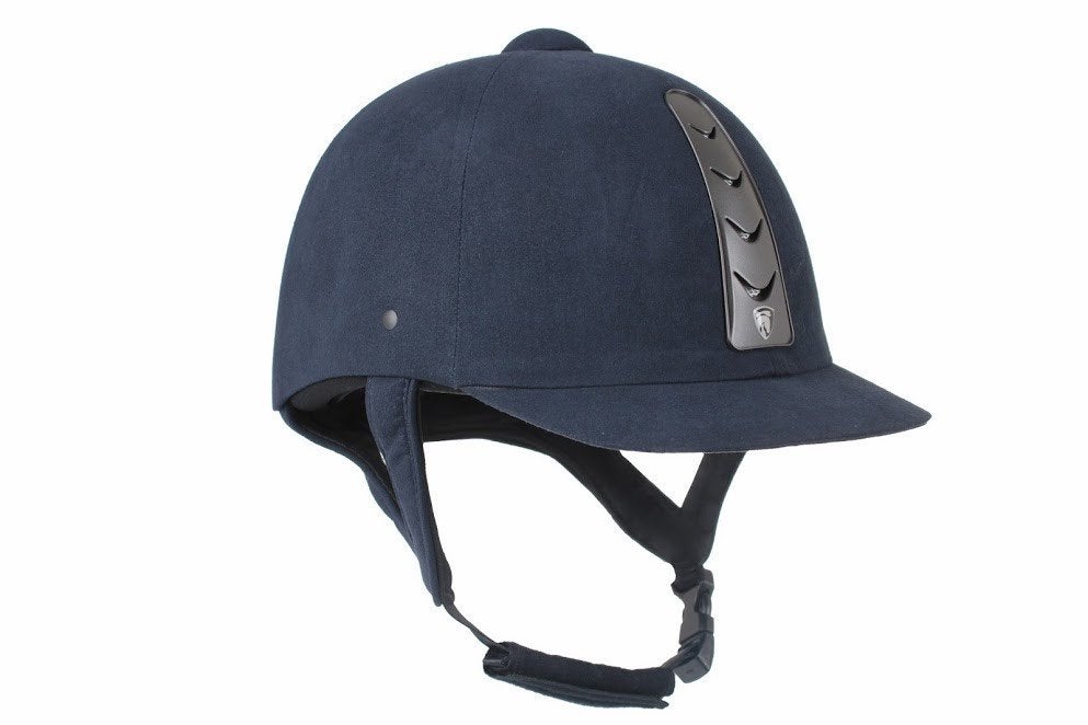 Blauwe Horka Hawk cap maat 53 54 55 56 57 58 59 60 en 61, Dieren en Toebehoren, Paardrijkleding, Blauw, Inclusief opbergtas, Nieuw