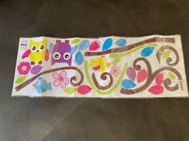 BABYKAMER deco NIEUWE muurstickers uilen,vogels,bloemen, Kinderen en Baby's, Kinderkamer | Inrichting en Decoratie, Ophalen of Verzenden