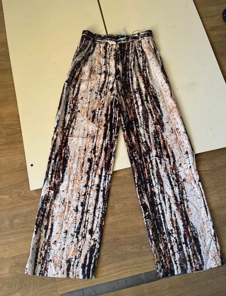 ZARA Broek met print - Maat S, Kleding | Dames, Overige kleuren, Nieuw, Ophalen of Verzenden, Maat 36 (S)