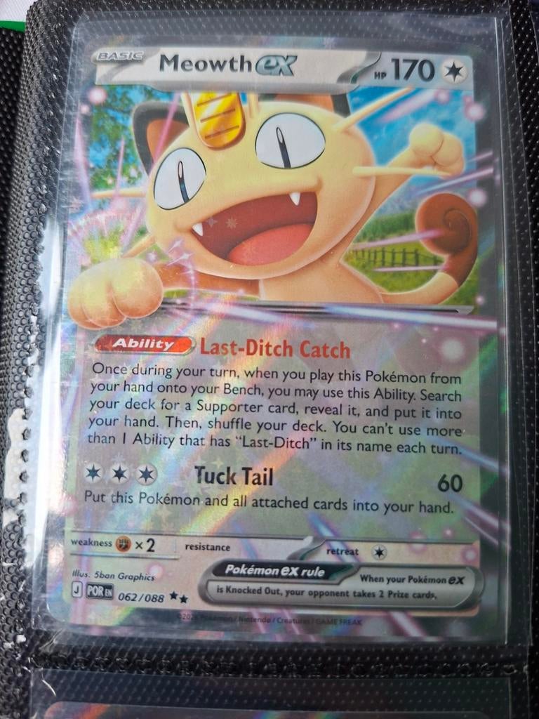 Meowth ex 62/88 perfect order, Ophalen of Verzenden, Nieuw