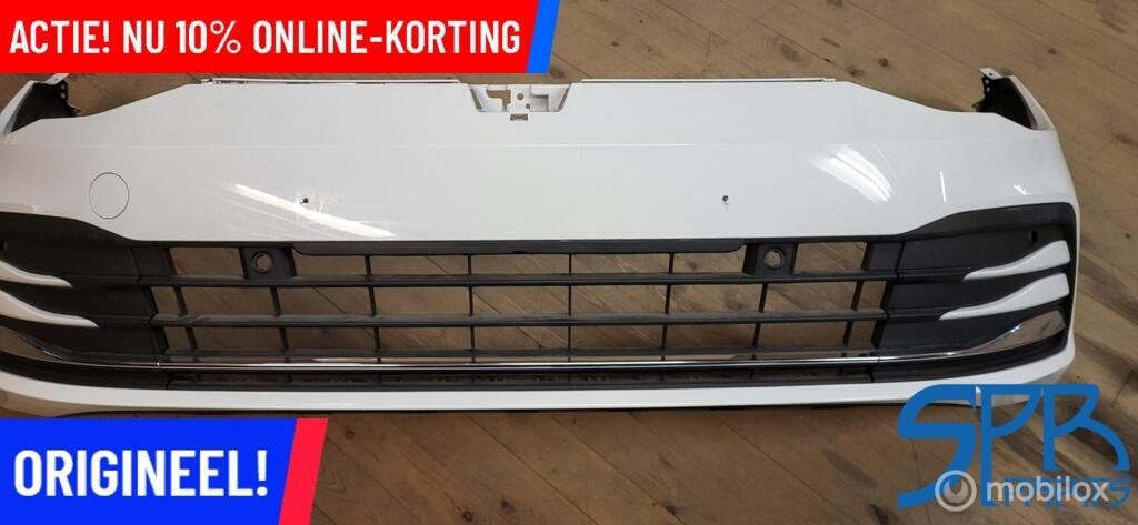 GOLF 8 VIII LC9A STYLE Voorbumper CHROOM 5H0807221J GEBRUIKT, Auto-onderdelen, Gebruikt, Ophalen of Verzenden, Bumper, Volkswagen