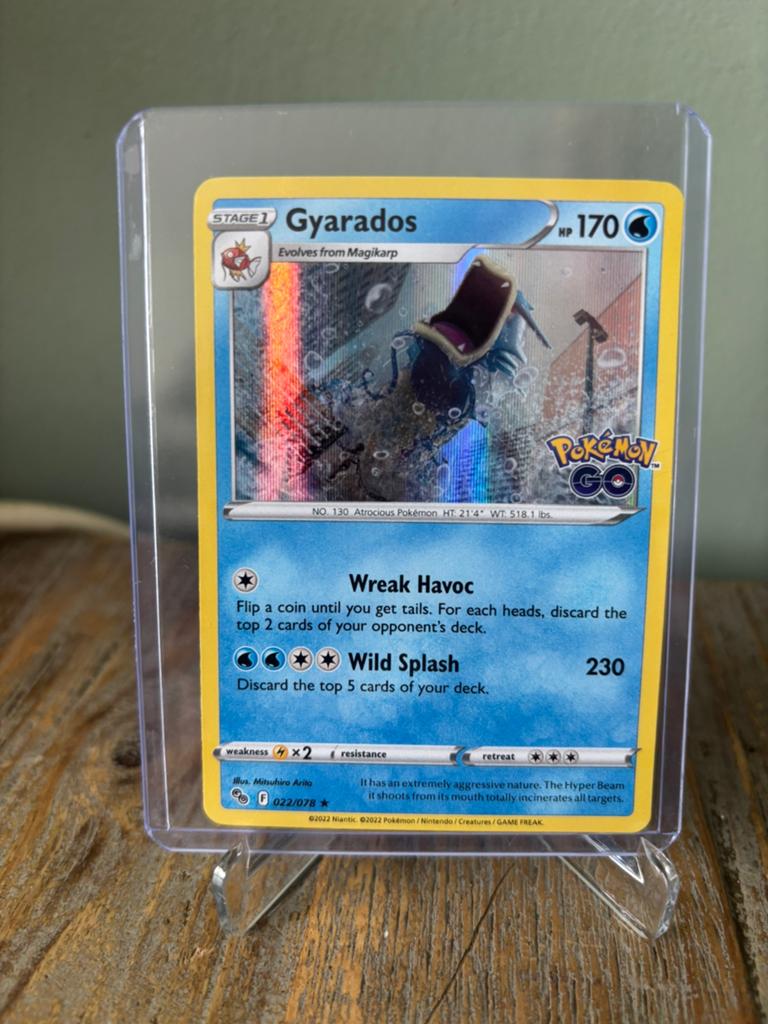 Gyarados 022/078 Pokemon Go, Hobby en Vrije tijd, Verzamelkaartspellen | Pokémon, Ophalen of Verzenden, Losse kaart