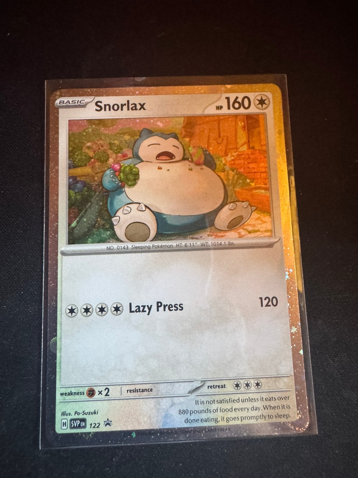 Snorlax cosmos holo promo #122, Ophalen, Zo goed als nieuw