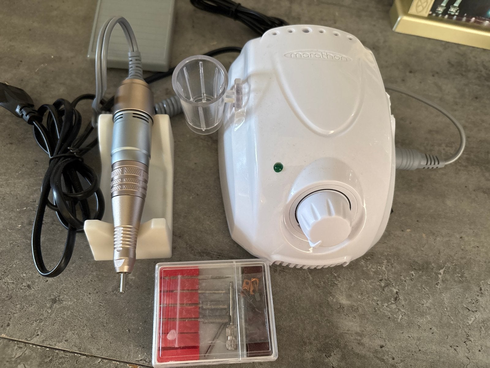 Elektrische nagelfrees set voor manicure/pedicure, Ophalen of Verzenden, Gebruikt, Overige typen