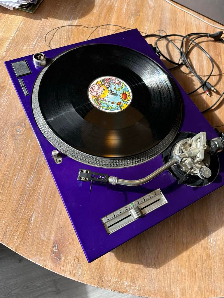 Technics SL-1200 MK2 Platenspeler - Paars, Audio, Tv en Foto, Platenspelers, Gebruikt, Platenspeler, Pioneer, Pitch-regelaar, Ophalen of Verzenden