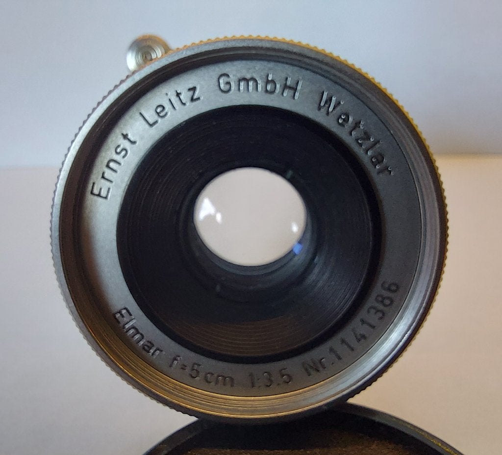 Leica Leitz 50mm lens, Ophalen of Verzenden, Gebruikt, Standaardlens