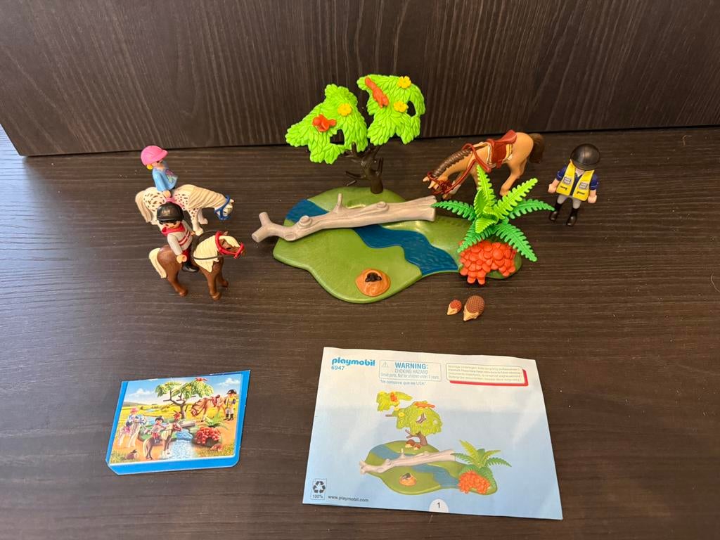 Playmobil de Ponyrijles set 6947, Kinderen en Baby's, Speelgoed | Playmobil, Ophalen of Verzenden, Gebruikt