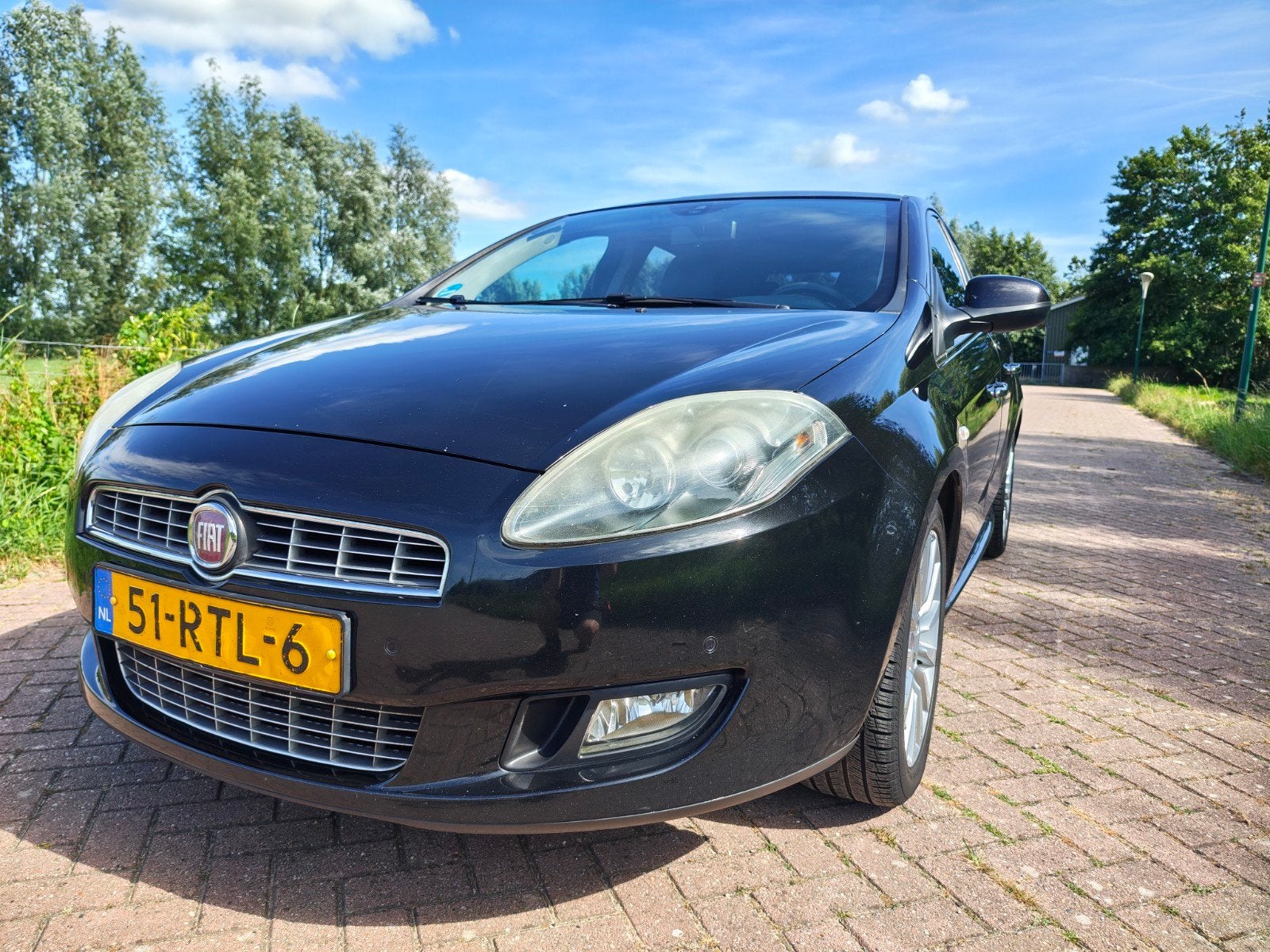 Fiat Bravo 1.4 M.air 140pk 2011 Zwart nw. distributieriem, Auto's, Fiat, Voorwielaandrijving, Euro 5, Stof, 4 cilinders