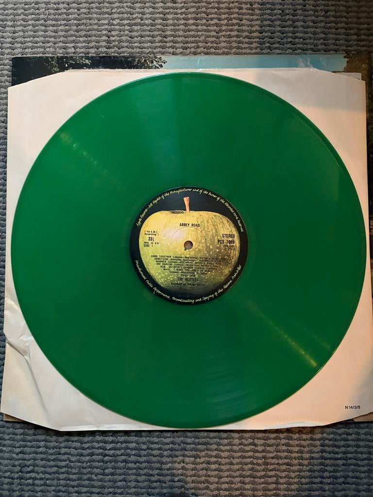 The Beatles - Abbey Road - Groene LP (Colored Vinyl), Gebruikt, Colored vinyl, Ophalen of Verzenden, 12 inch