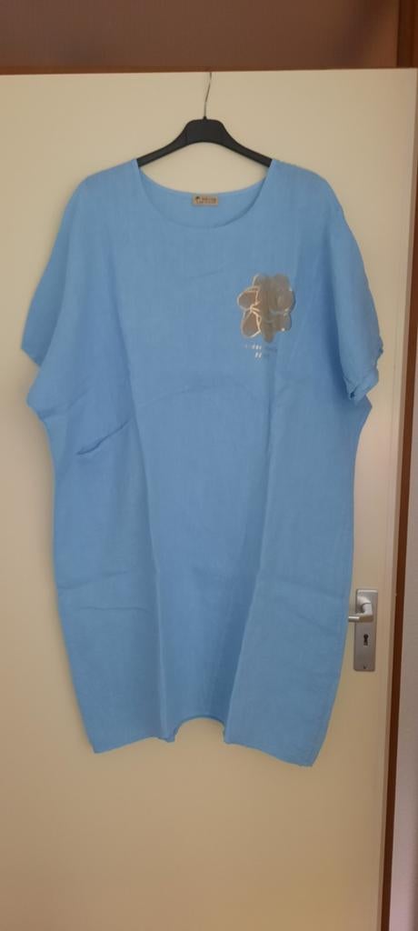Linnen jurk, maat 46, Ophalen of Verzenden, Zo goed als nieuw, Maat 46/48 (XL) of groter