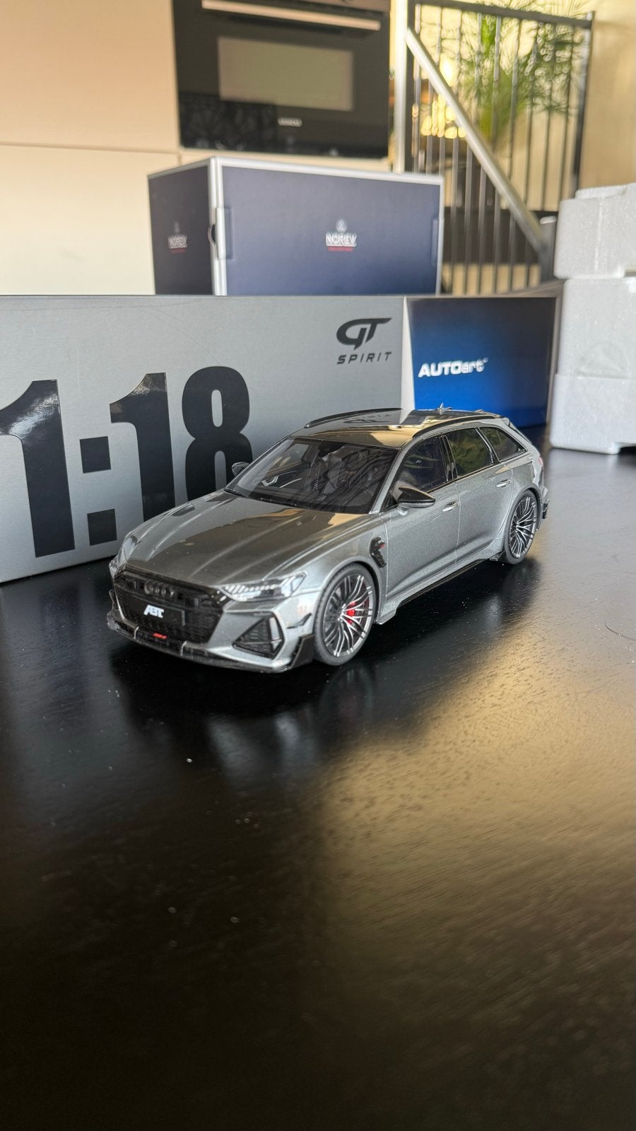 GT Spirit Audi RS6-R ABT 1:18 modelauto, Ophalen of Verzenden, Zo goed als nieuw, Auto, Overige merken