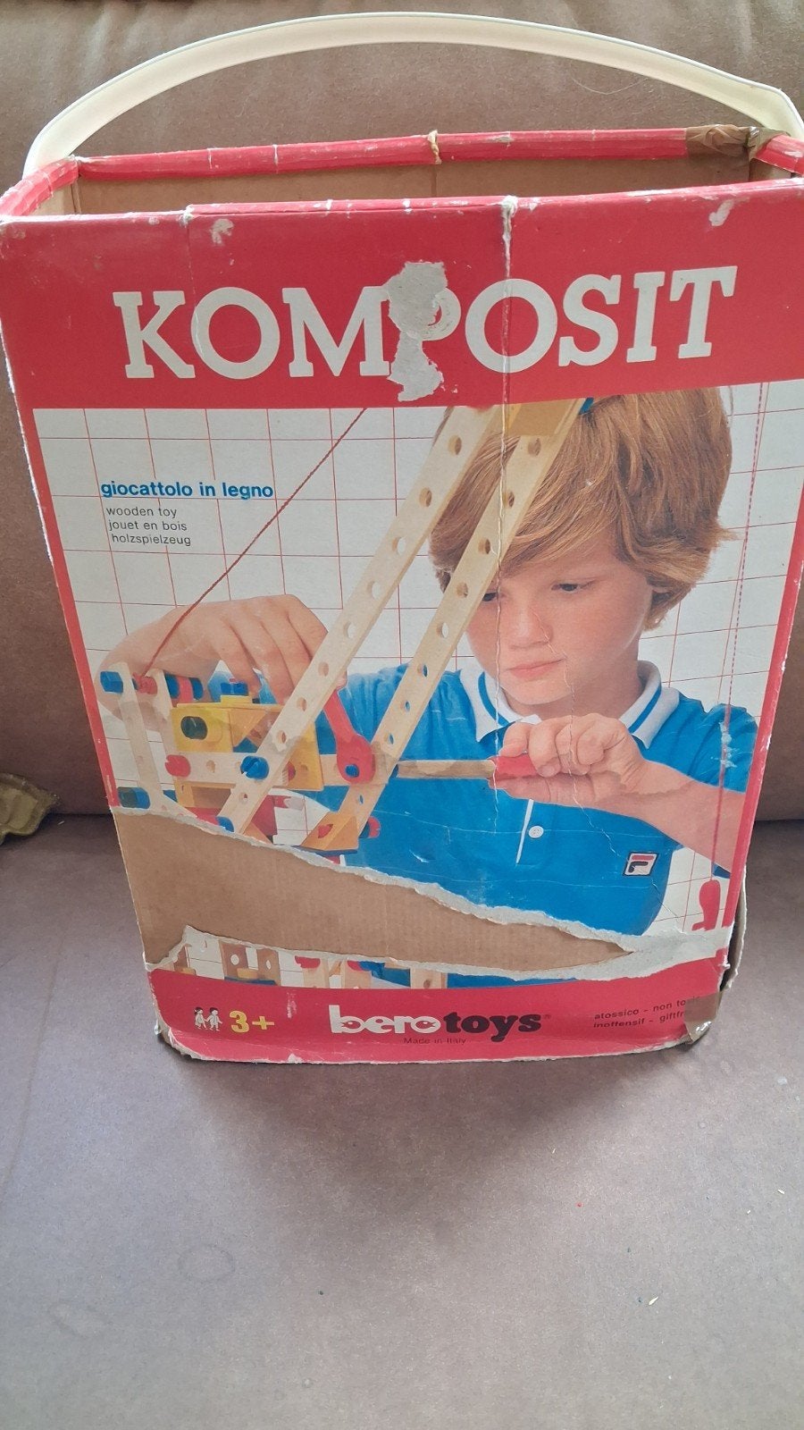 Vintage Komposit Bouwspeelgoed - Niet Compleet, Ophalen of Verzenden, Gebruikt, Bouwen