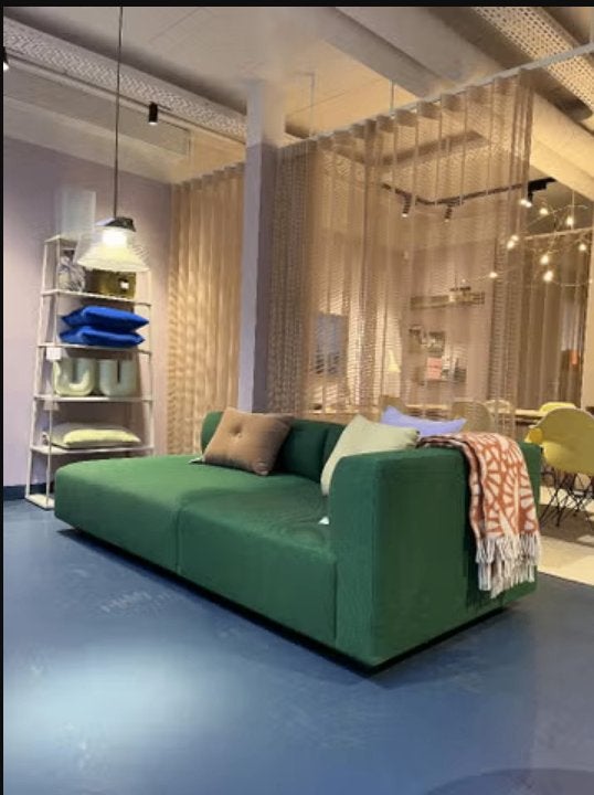 Zitbank &tradition develius groen / chaise longue, Ophalen, Modern, Scandinavisch, Design, Hoekbank, 75 tot 100 cm