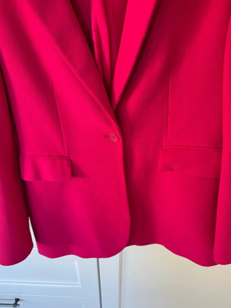 Zara Fuchsia Roze Blazer - Maat l, Maat 38/40 (M), Ophalen of Verzenden, Zo goed als nieuw, Jasje