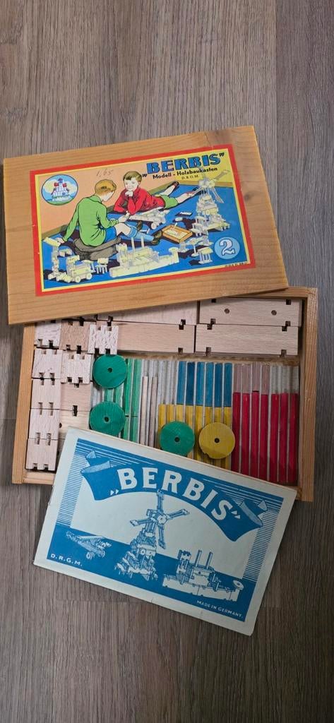 Berbis Modell-Holzbaukasten 2 (1930-1955), Antiek en Kunst, Antiek | Speelgoed, Ophalen of Verzenden