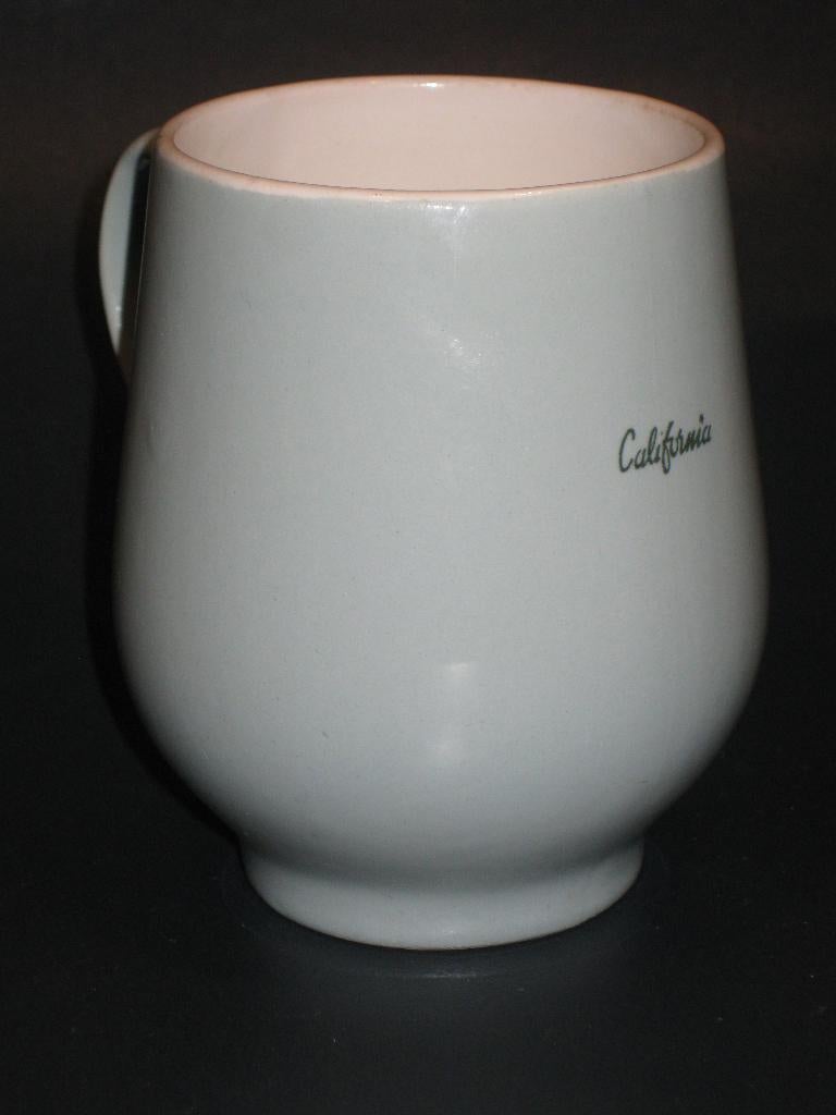 Petrus Regout California Bolle Beker Grijs, Antiek en Kunst, Antiek | Servies los, Ophalen