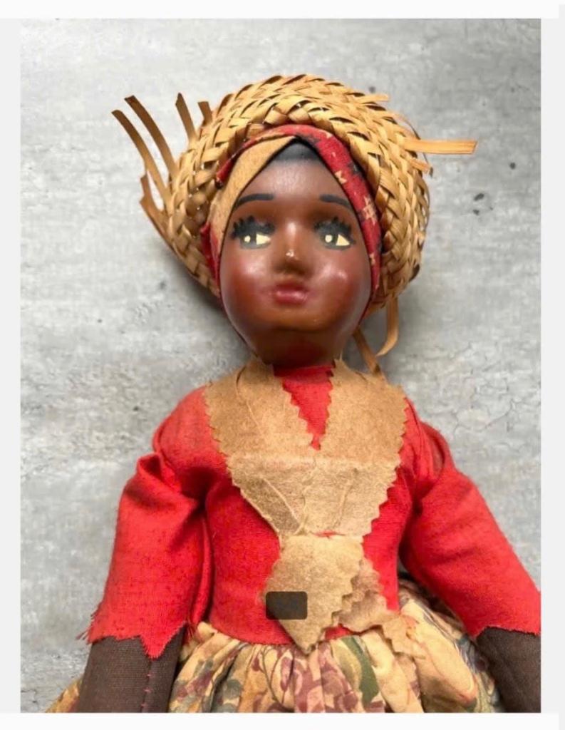 Vintage Jamaica Pop, handgemaakt, traditionele kleding 50 cm, Ophalen of Verzenden, Zo goed als nieuw, X, Pop