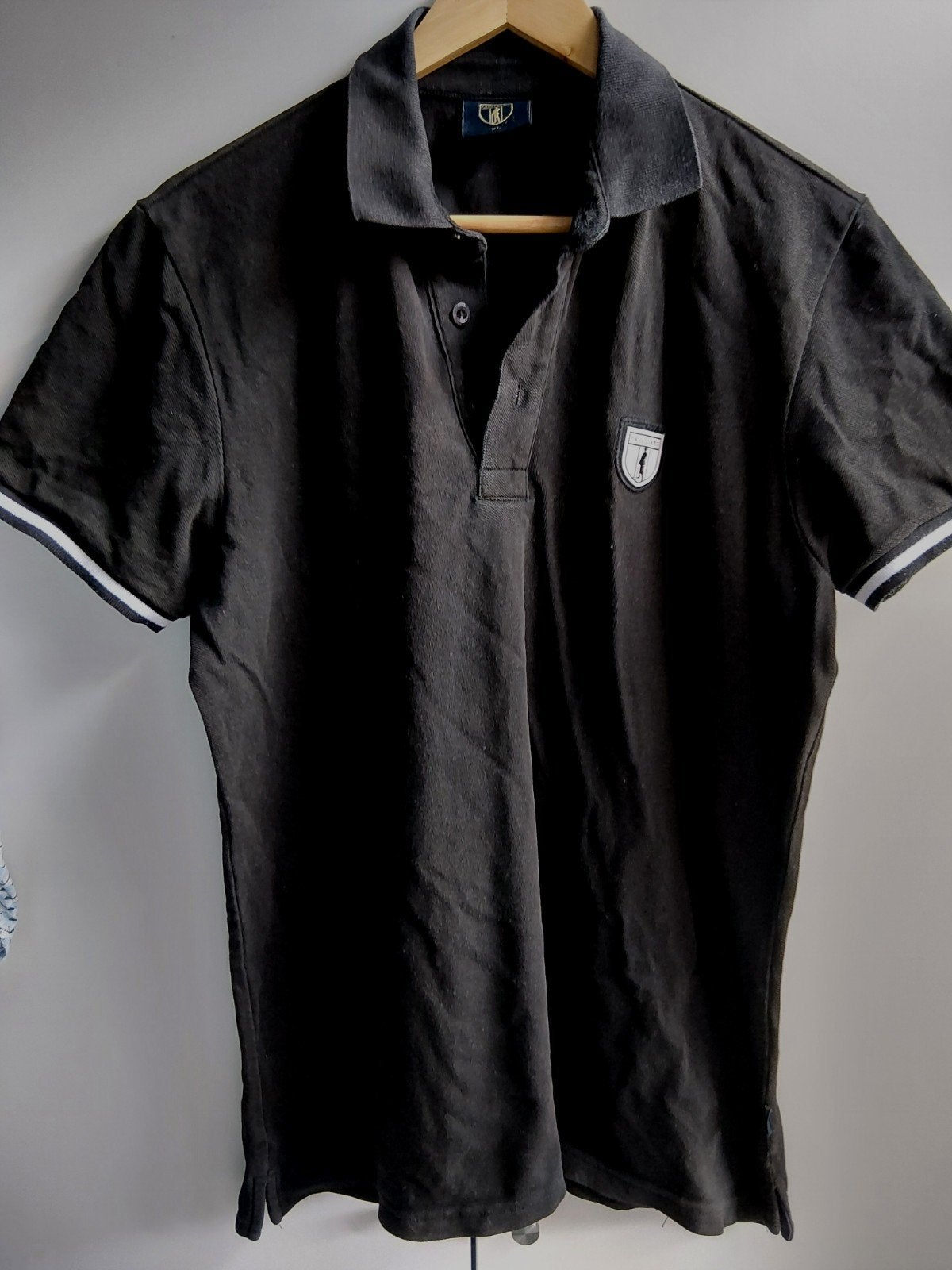 Zwarte polo Cavallaro Napoli L/XL in nieuwstaat, Ophalen of Verzenden, Zo goed als nieuw, Zwart, Cavallaro Napoli
