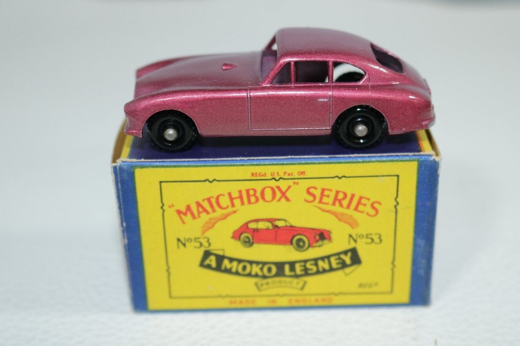 Matchbox 53a Aston Martin 1:64 BPW perfect mint in box, Ophalen of Verzenden, Nieuw, Auto, Matchbox